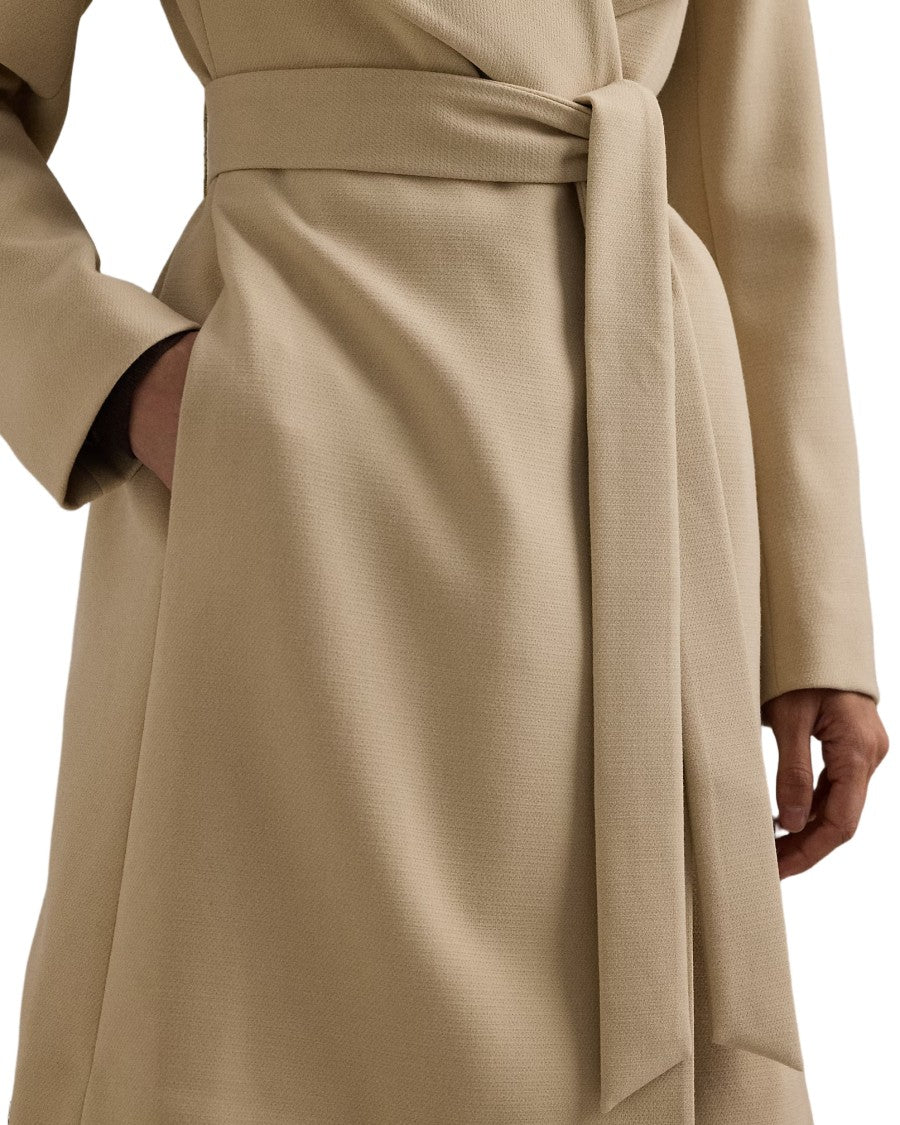 Lauren Ralph Lauren Refined Short-Lined Coat With Draped Collar