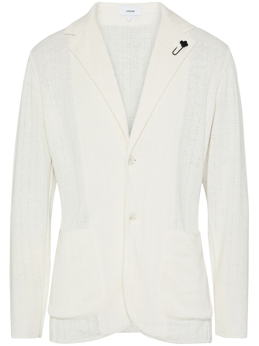 Lardini Knitted Lightweight Linen Jacket