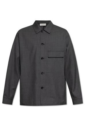 Lemaire Long-Sleeve Wool Shirt With Classic Collar