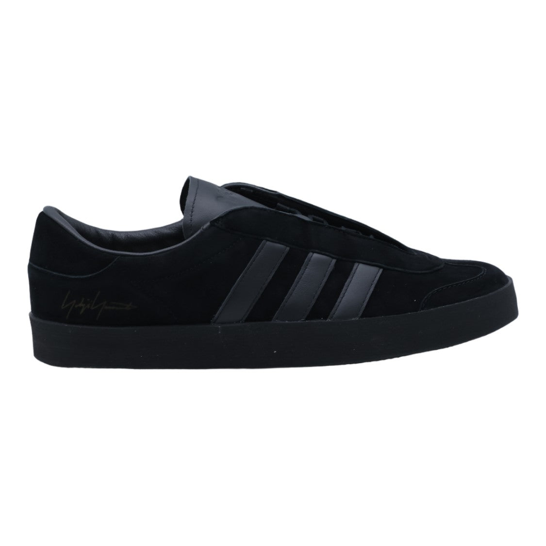 Y-3 Low-Top Black Sneakers With Suede And Leather Panels