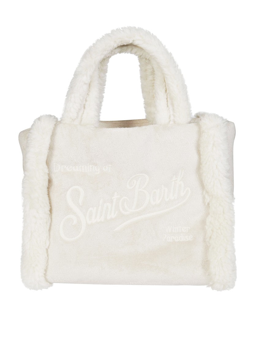 Mc2 Saint Barth Compact Shearling Belt Bag With Minimalist Design