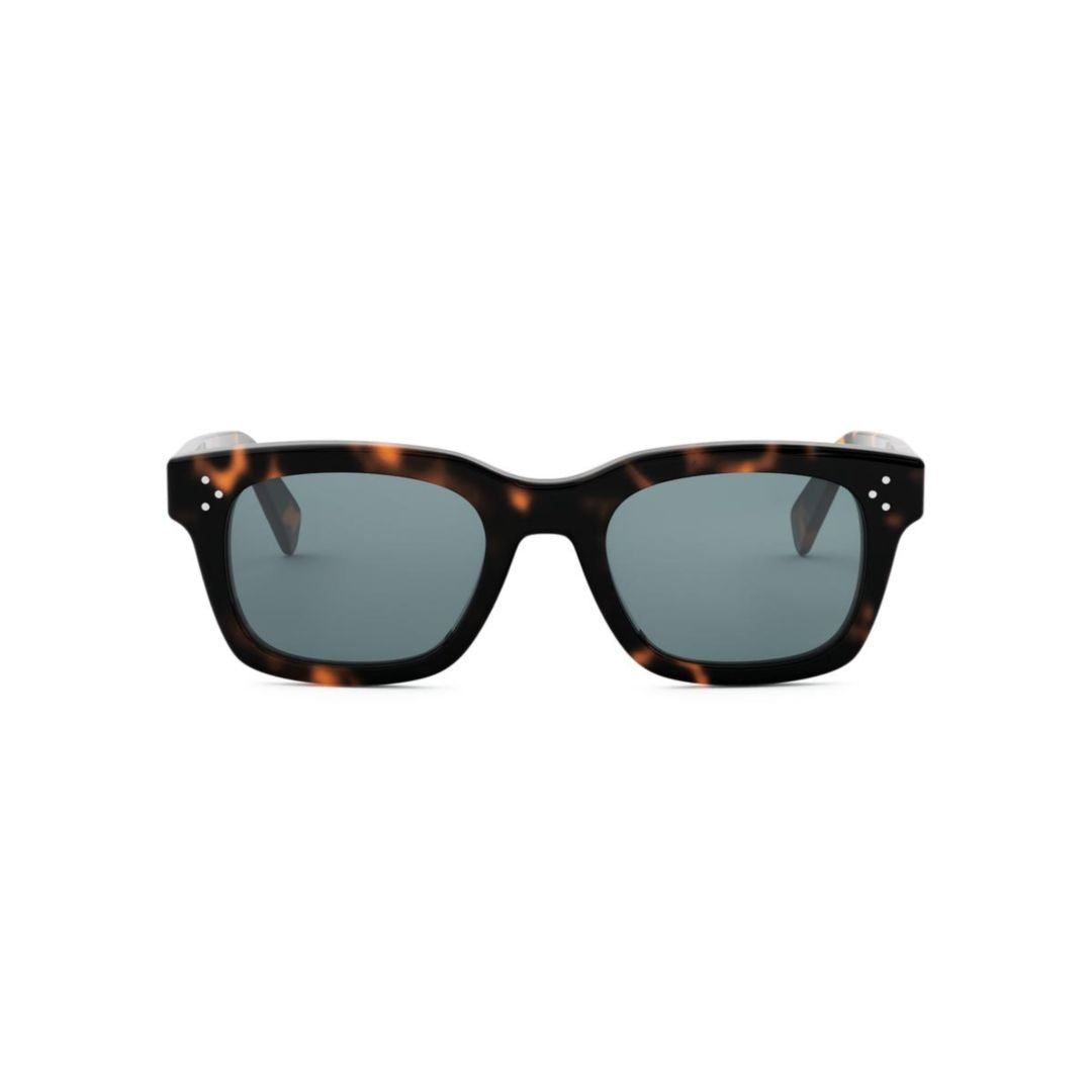 Celine Cl40232i Bold Rectangular Tortoiseshell Sunglasses
