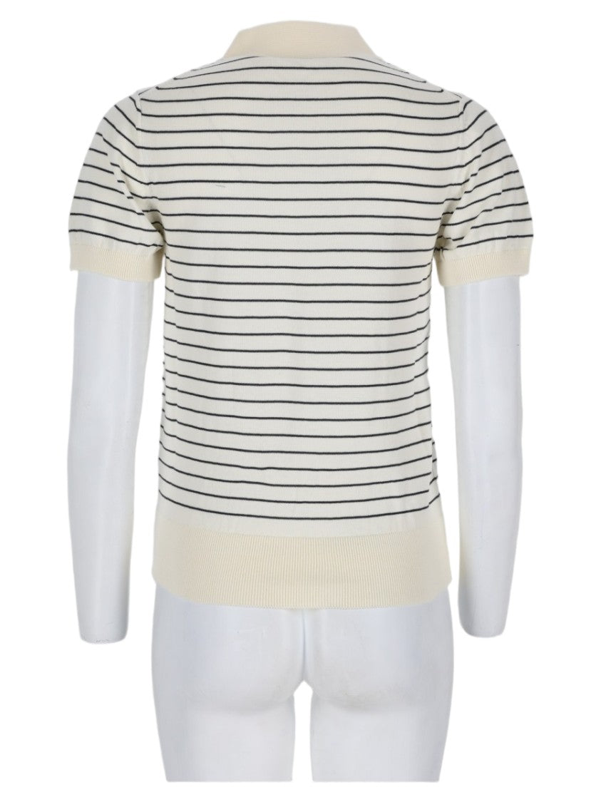 A.P.C. Short-Sleeved Striped Cotton Polo Shirt