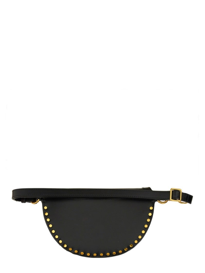 Isabel Marant Marsupio Skano Crescent Studded Leather Belt Bag
