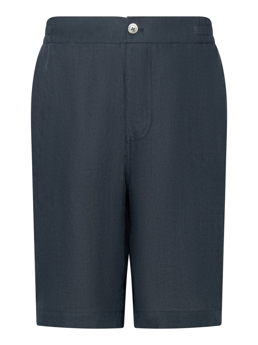 Franzese Collection Bermuda Shorts In Lightweight Irish Linen