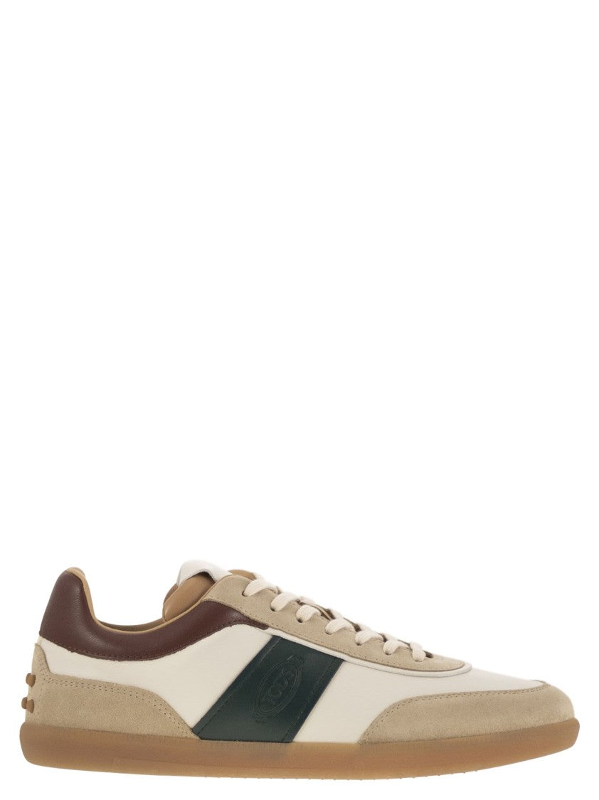 Tod's Suede Leather Tabs Sneakers