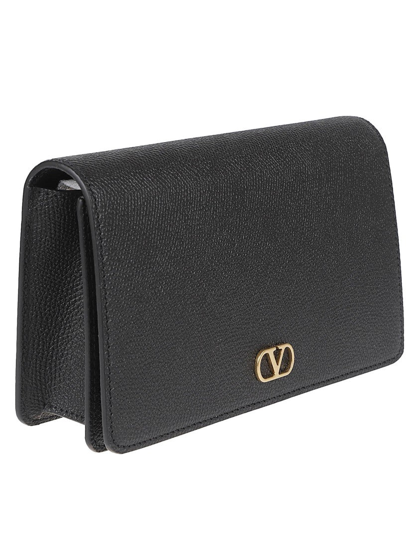 Valentino Garavani Textured Leather Handbag With Magnetic Closure