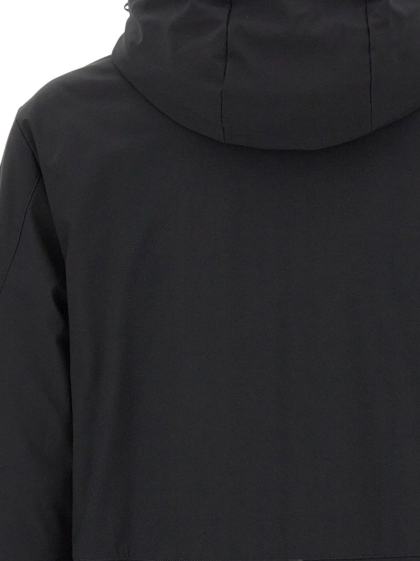 Peuterey Hooded Coat With Drawstring And Matte Finish