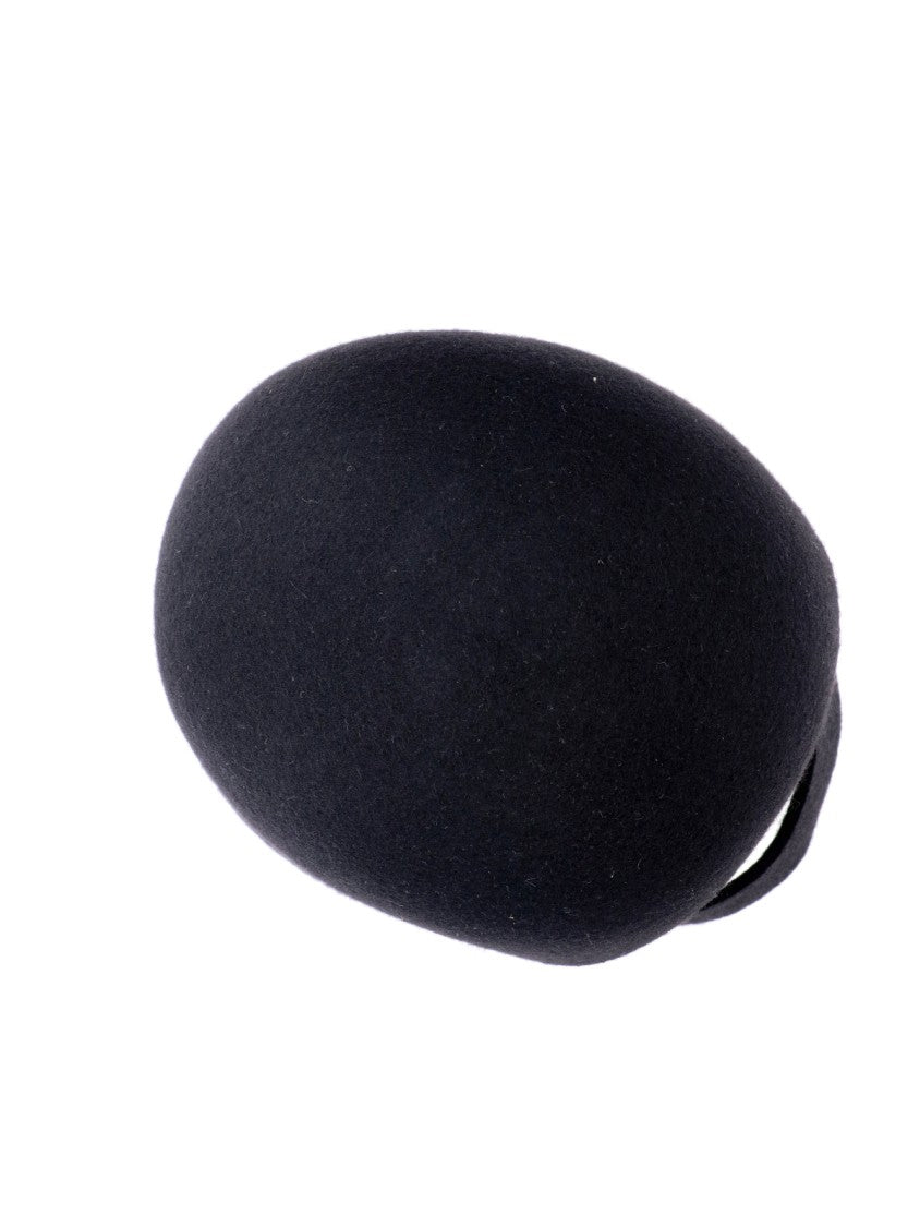 Vaquera Black Wool Balaclava Hat