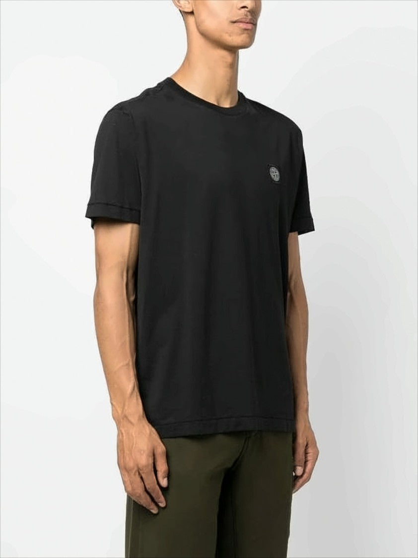 Stone Island Classic Short-Sleeve T-Shirt With Subtle Patch Logo