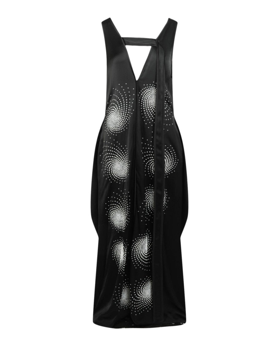 Stella Mccartney Plunging Neckline Evening Gown With Hotfix Embellishments
