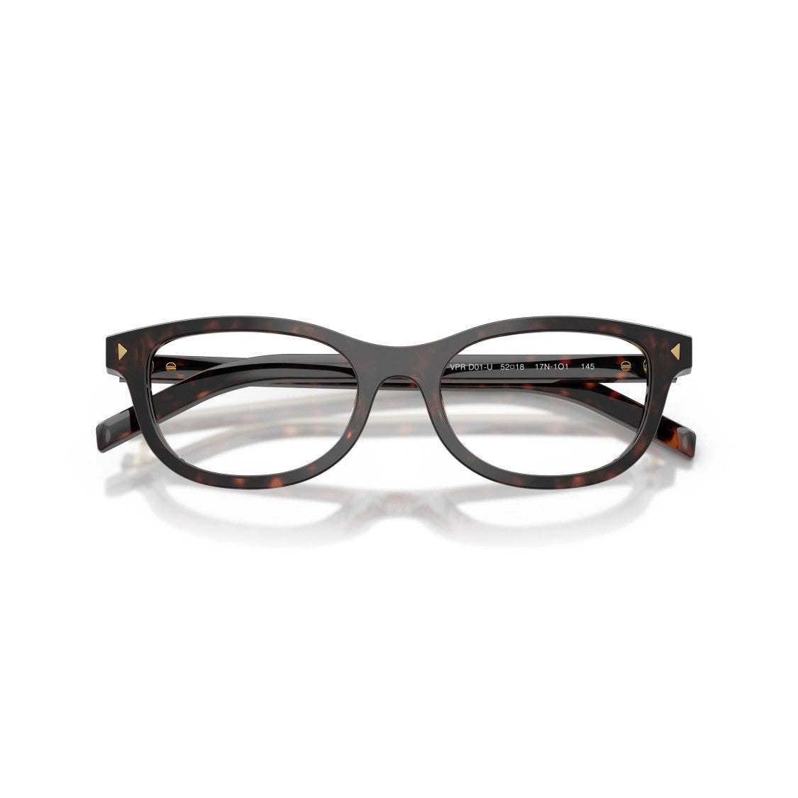 Prada 0Pr D01vu Classic Rectangular Tortoiseshell Acetate Eyeglasses