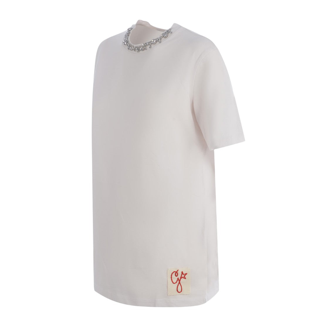 Golden Goose Classic White T-Shirt With Subtle Embellishments