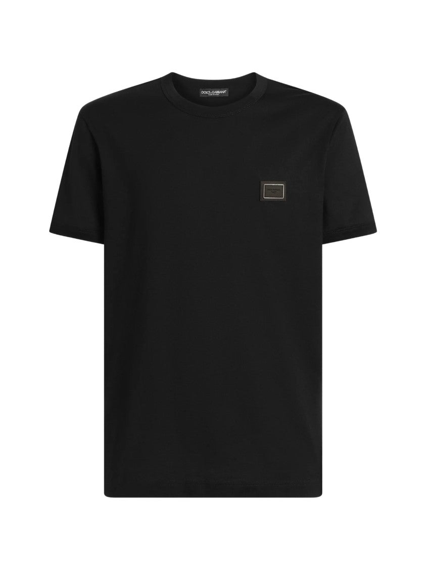 Dolce & Gabbana Relaxed Cotton Patch Chest T-Shirt