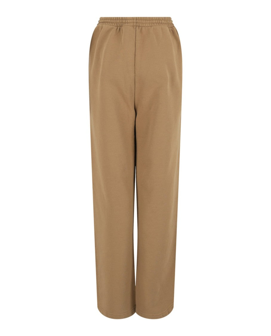 Balenciaga Wide-Leg Sweatpants With Embroidered Logo And Drawstring Waistband