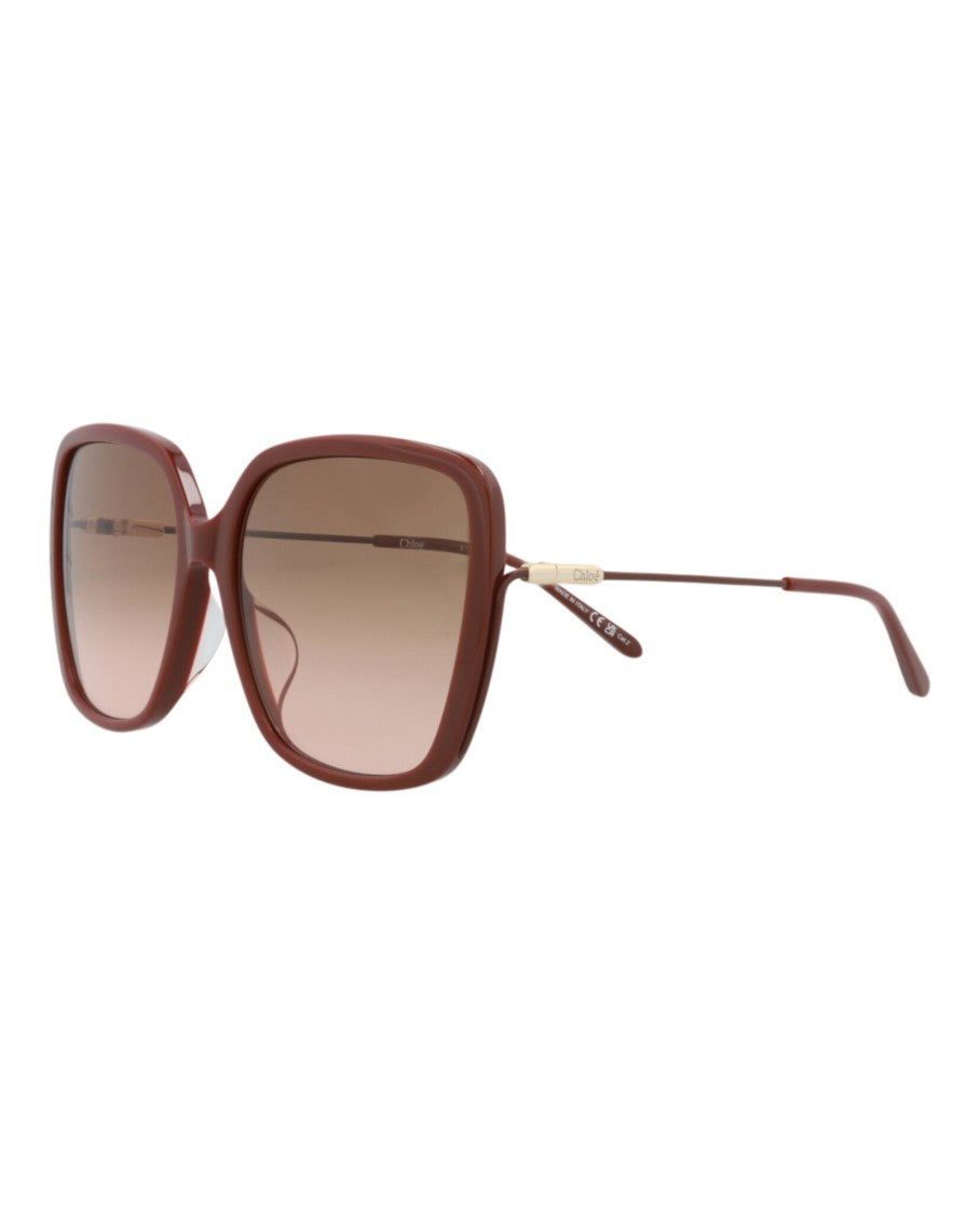 Chloé Square-Frame Recycled Acetate Sunglasses