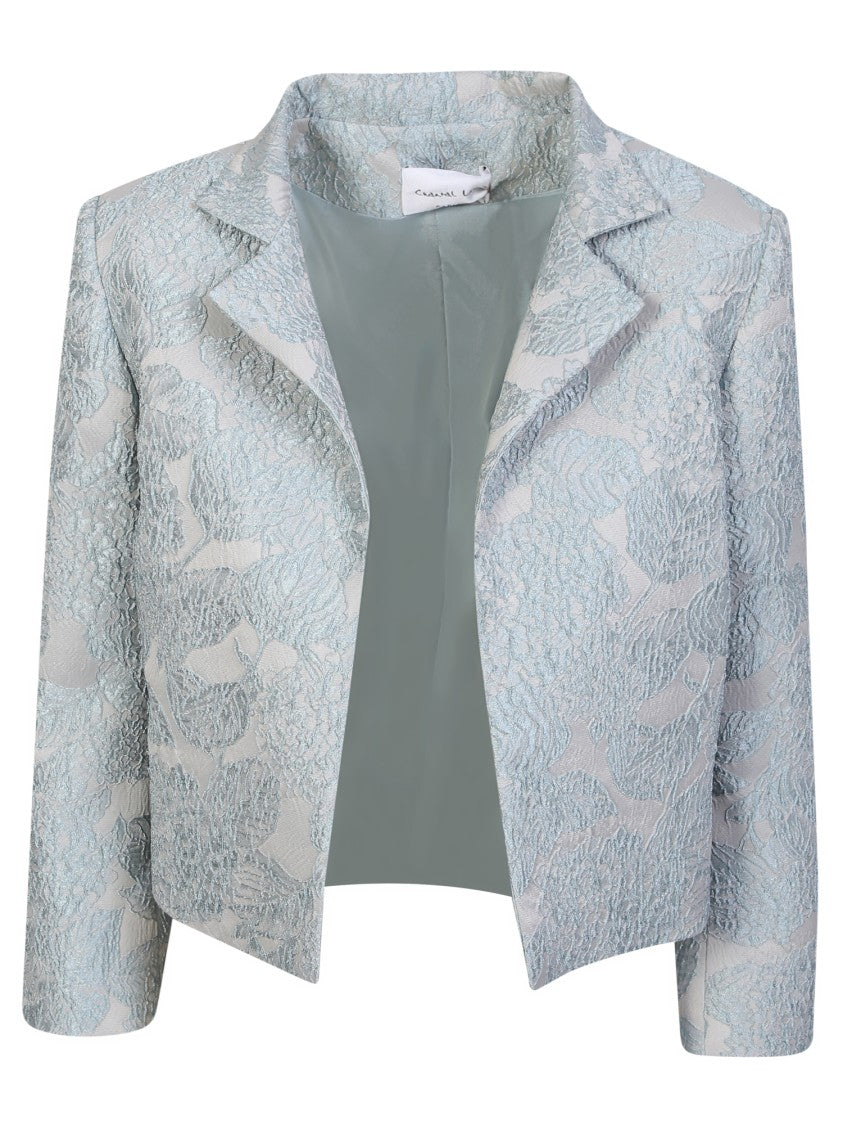 Chantal Lenoir Floral Brocade Cropped Jacket