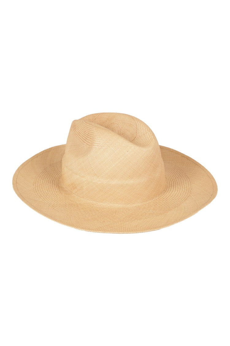 Barbisio Wide-Brimmed Raffia Hat With Structured Crown