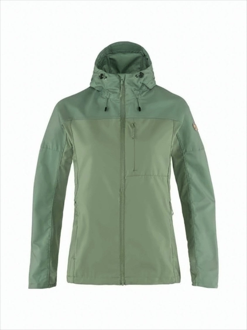 Fjallraven Kanken Tailored Two-Tone Green Fjallraven Jacket With Adjustable Hood
