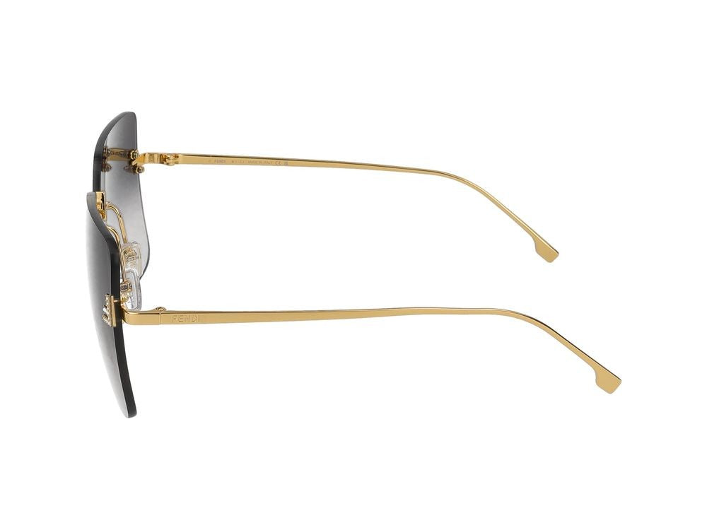 Maison Fendi Gold Gradient Oversized Square Sunglasses