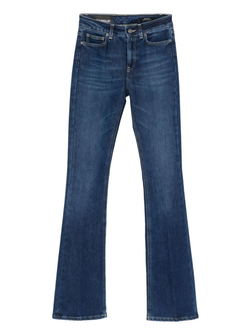 Dondup Flared Denim Jeans With Five-Pocket Design