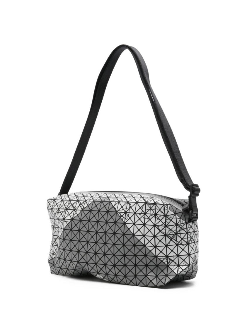Bao Bao Issey Miyake Grey Geometric-Panel Matte Shoulder Bag