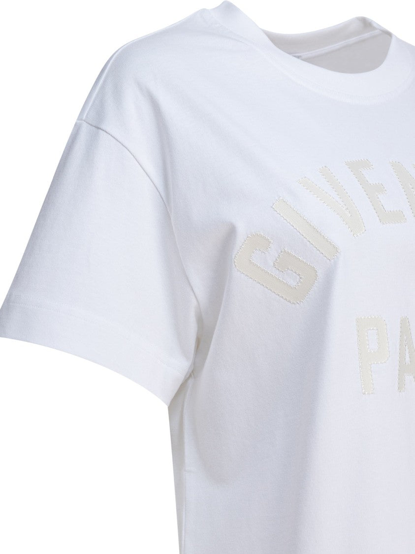 Givenchy Boxy-Fit Cotton T-Shirt With Embossed Paris Logo