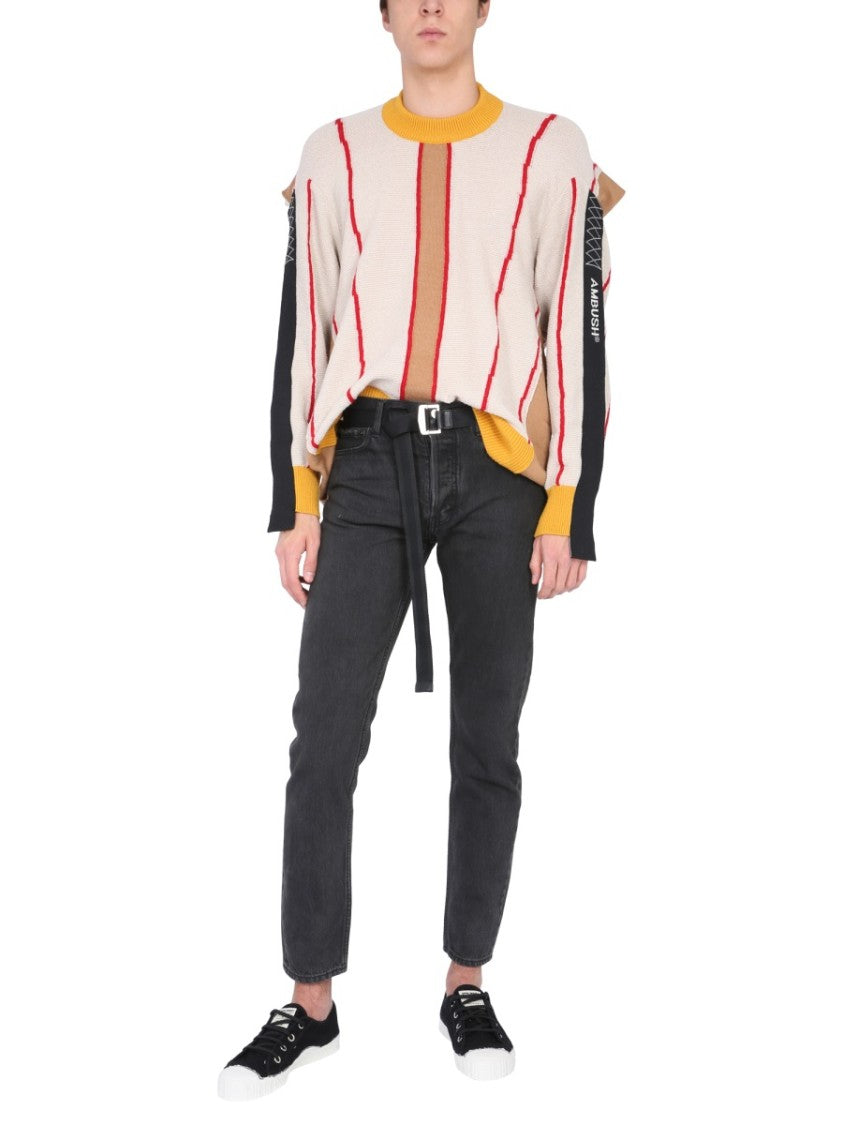 Ambush Beige Crew Neck Sweater