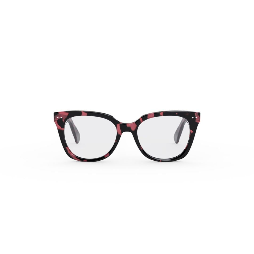Celine Cl50116i Oversized Square Tortoiseshell Eyeglasses