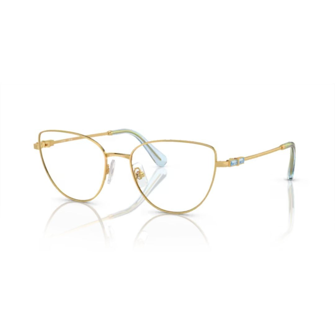 Swarovski 0Sk1007 Delicate Metal Cat-Eye Eyeglasses