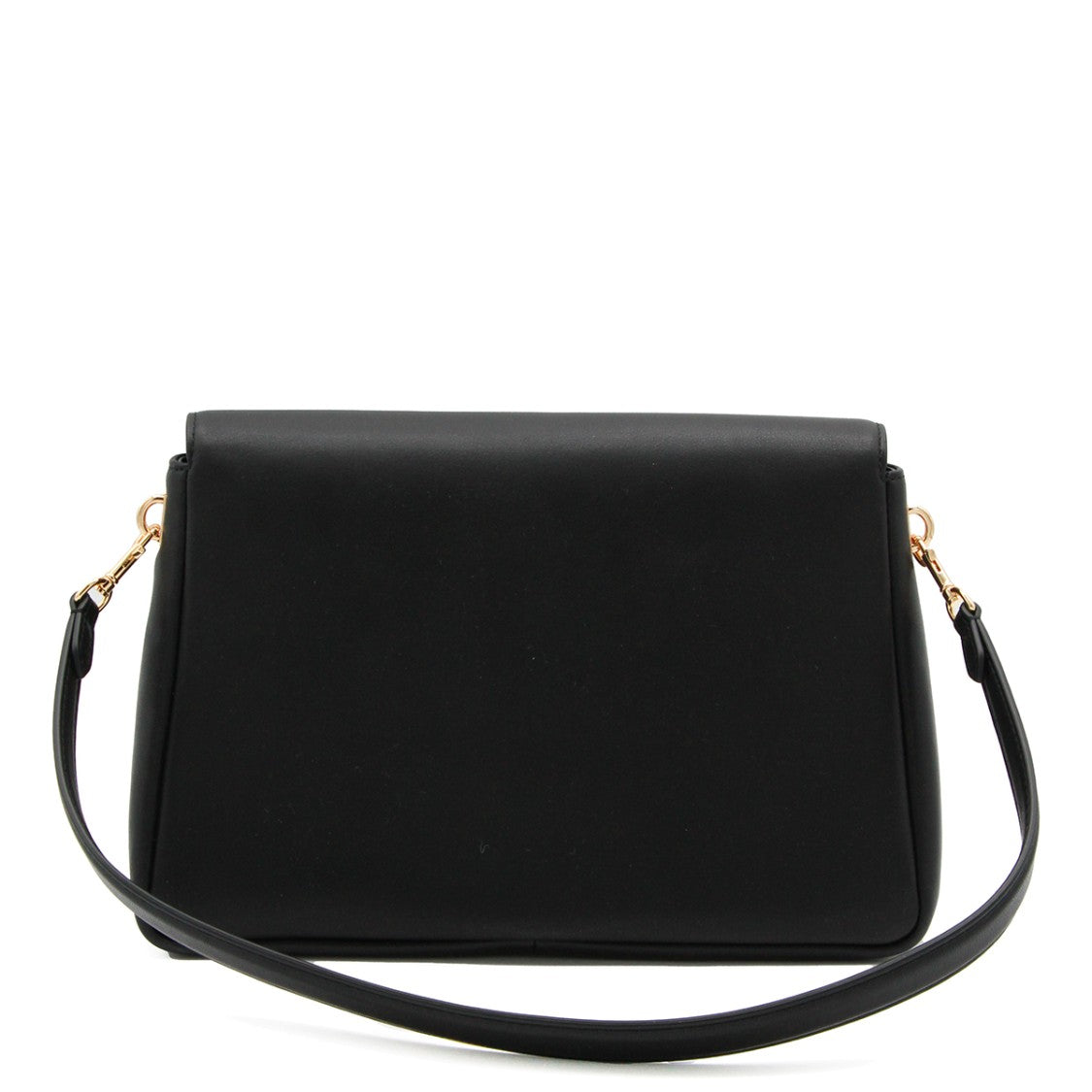 Tory Burch Medium Black Leather Charlie Shoulder Bag With Versatile Strap