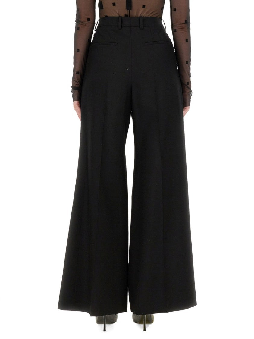 Givenchy Tailored Black Pantsuit With Wide-Leg Trousers