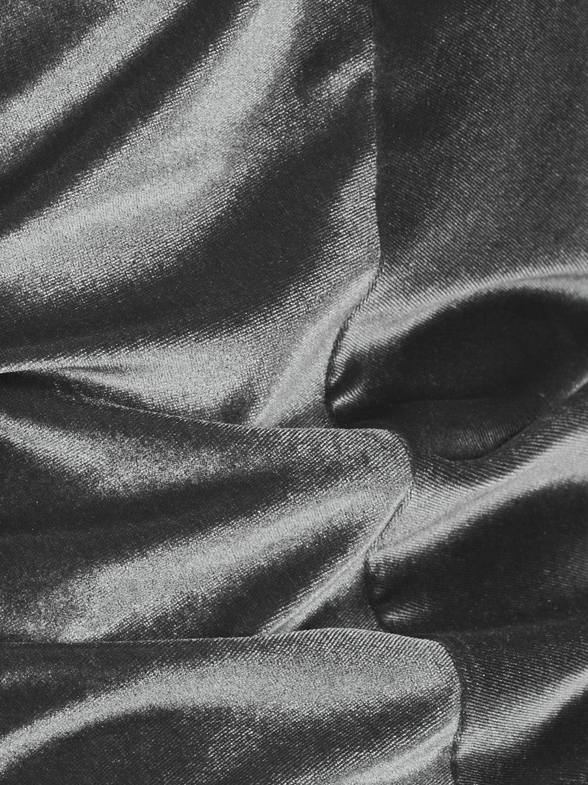 Forte Forte Stretch Velvet Turtleneck T-Shirt With Silhouette