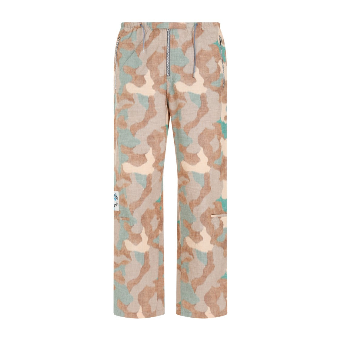 Acne Studios Orange Green Cotton Pants