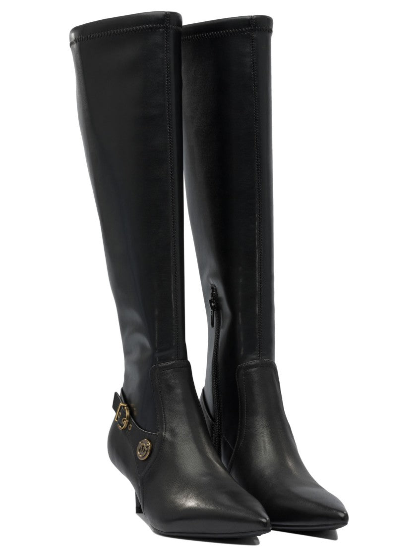 Pinko Leather Ankle Boots