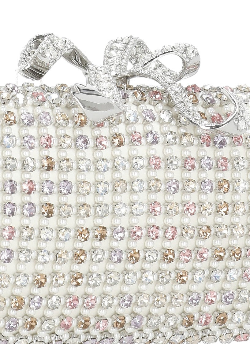 Self-Portrait Multi Crystal Clutch Bag