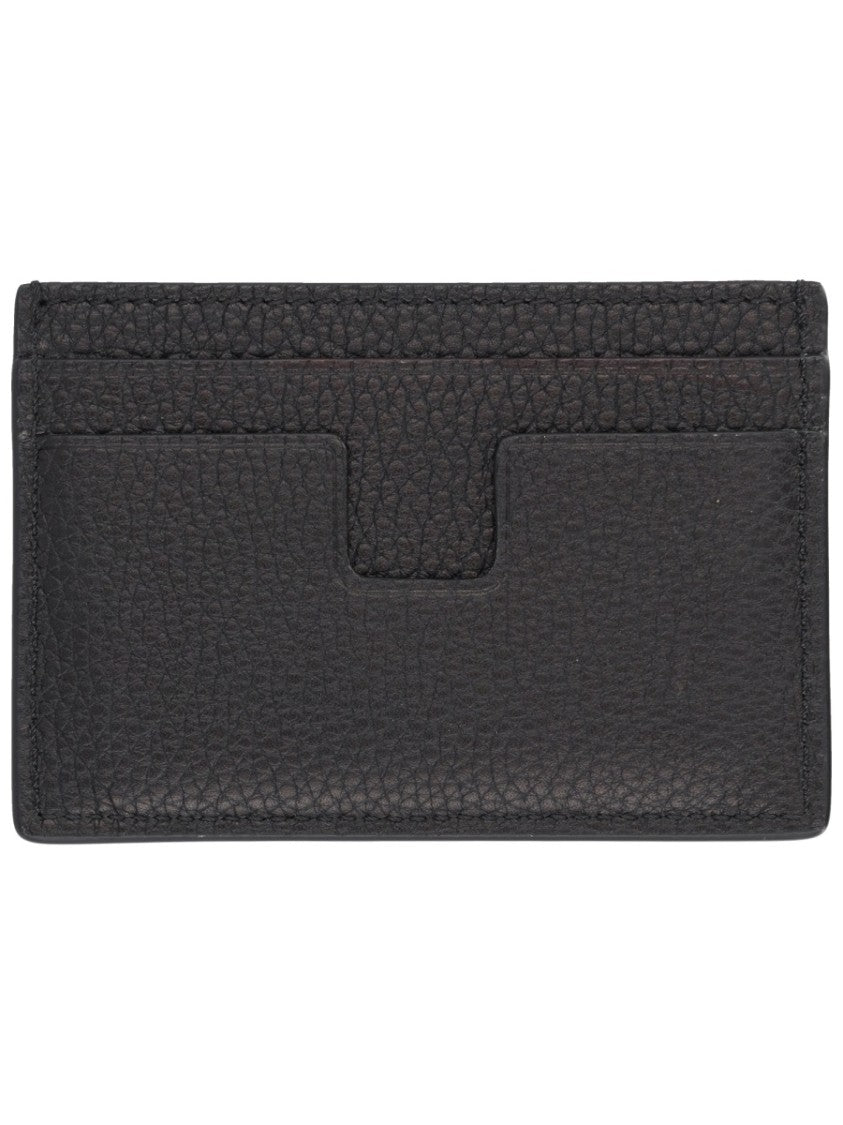 Tom Ford Textured Calf Leather Card Holder