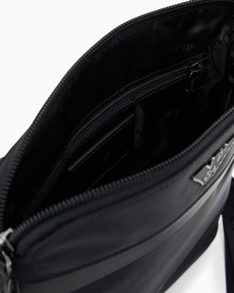 Emporio Armani Compact Crossbody Bag With Recycled Nylon