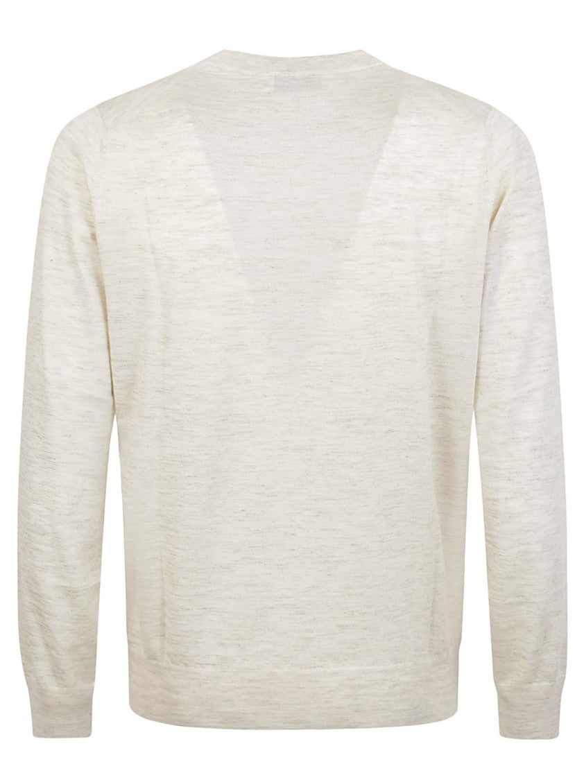Brunello Cucinelli Crew Neck Sweater In Wool-Silk Blend