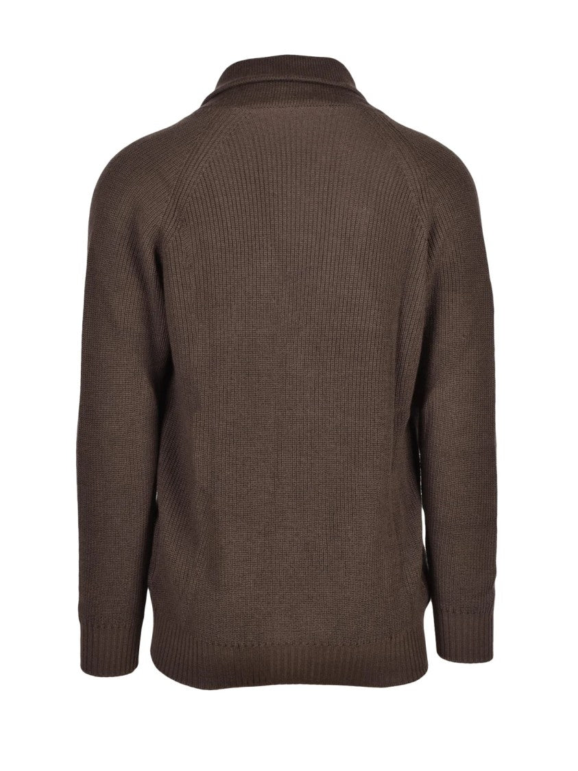 Cashmere Company P. Button-Front Merino Wool And Acrylic Cardigan