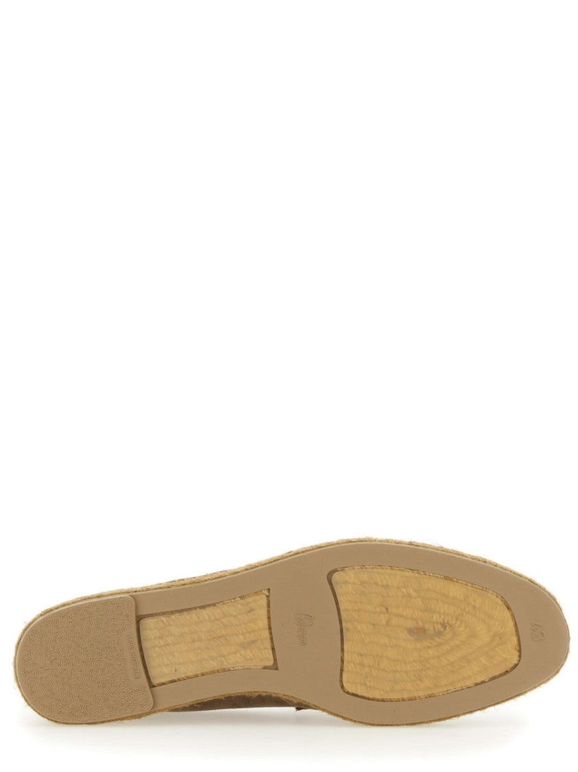 Castaner Brown Nacho Suede Woven Loafers