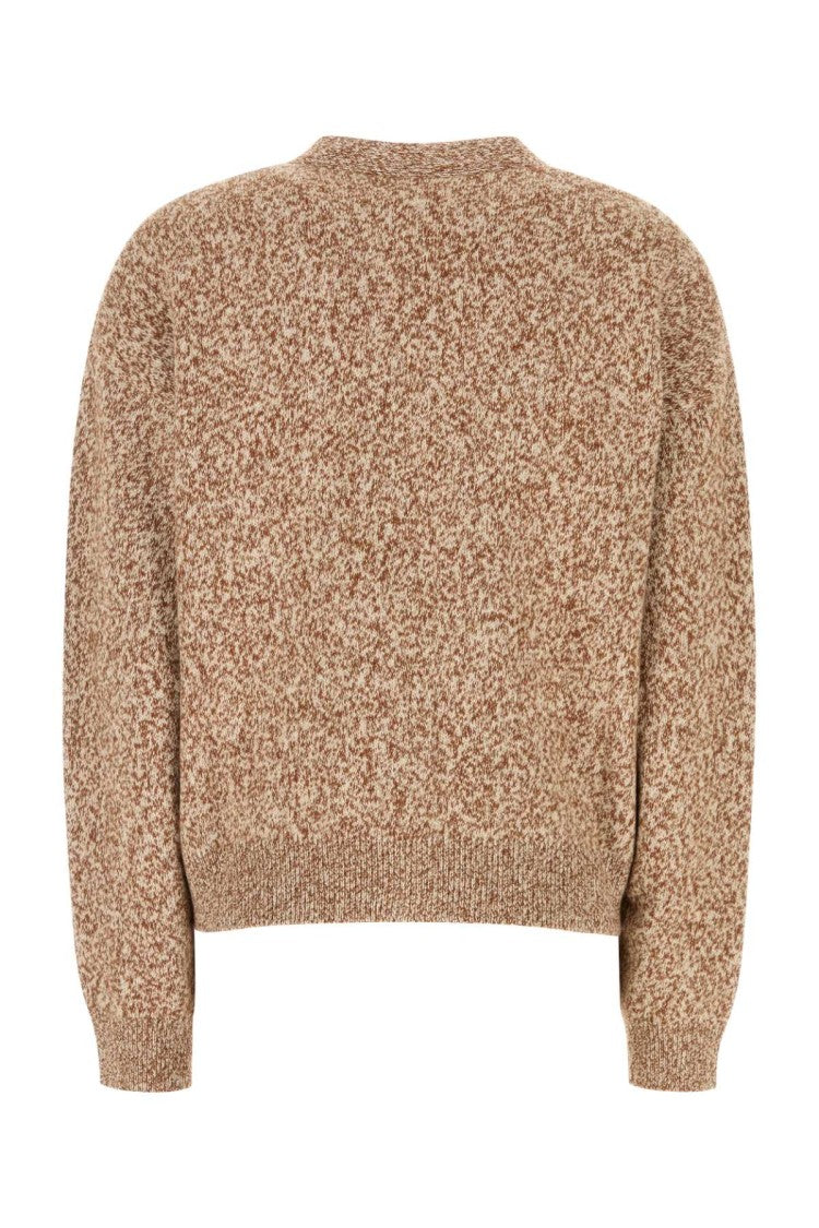 Versace Two-Tone Wool Blend Cardigan
