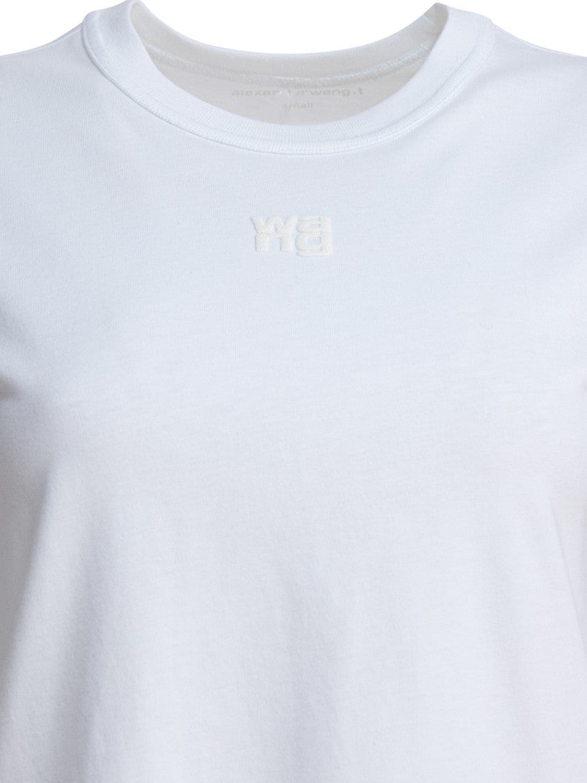 Alexander Wang Essential Jsy Shrunken Tee W/Puff Logo