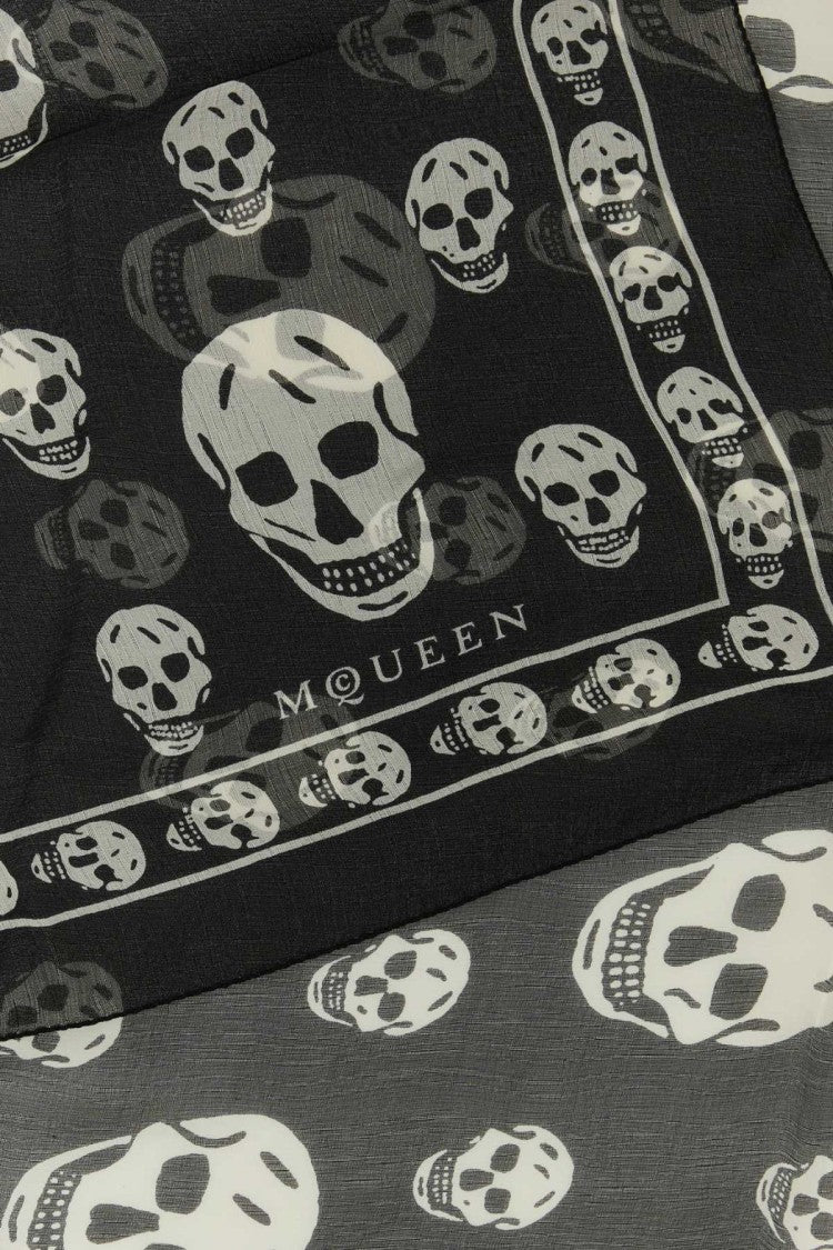Alexander Mcqueen Printed Silk Foulard