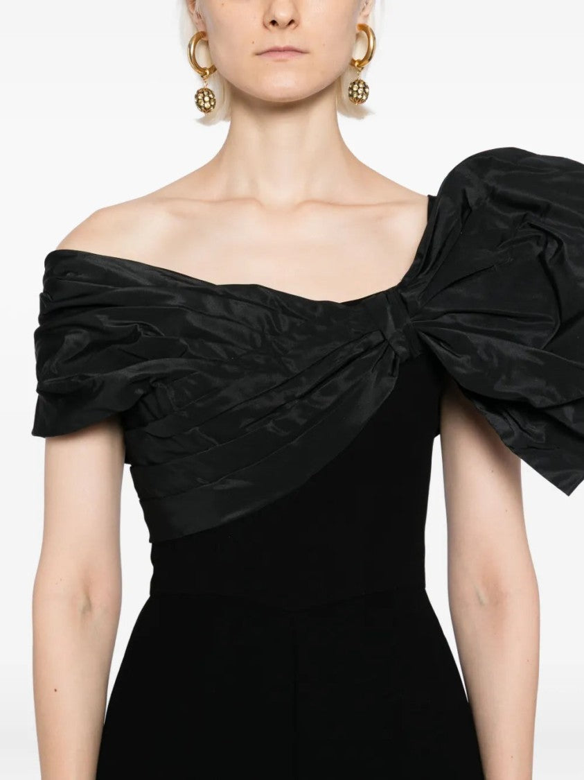 Saiid Kobeisy Draped Bow Jumpsuit