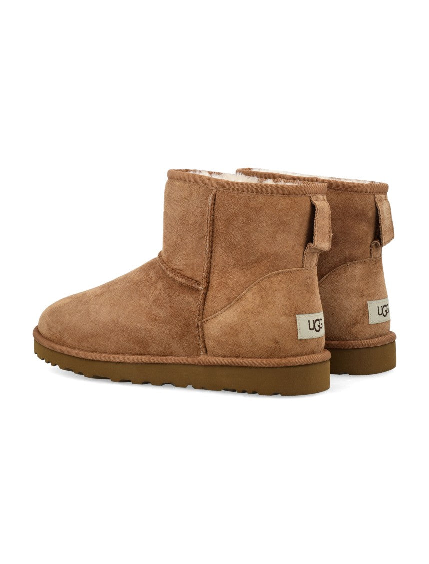 Ugg Mini Suede Lambswool Ankle Boots