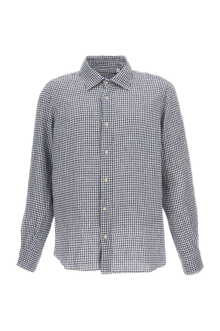 Original Vintage Checked Linen Classic Shirt