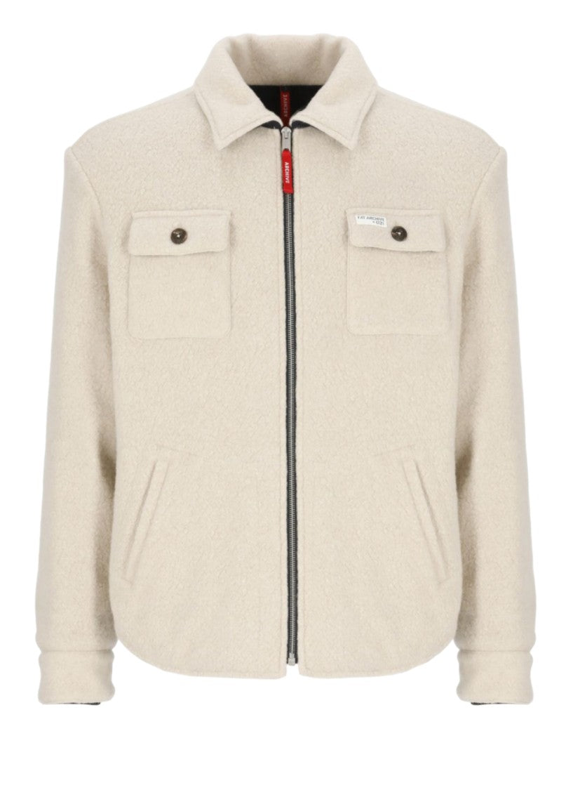 Fay Men's Casual Jacket With Textured Fabric