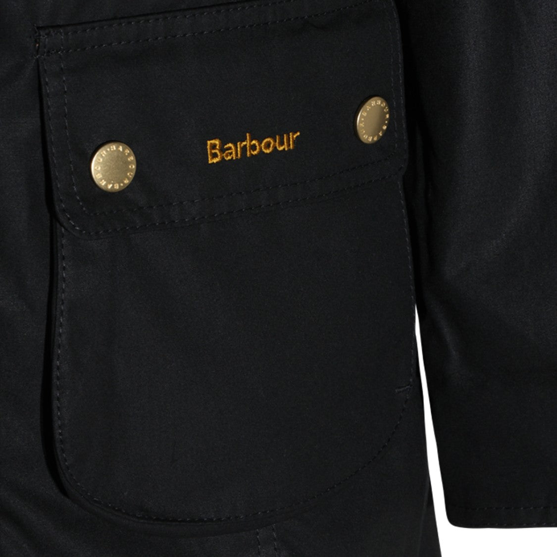 Barbour Black Beadnell Waxed Corduroy Collar Jacket