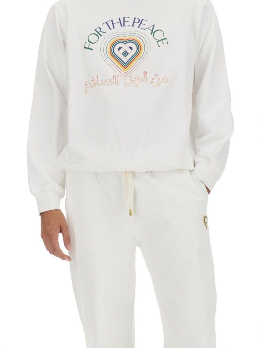 Casablanca Regular Fit White Sweatshirt
